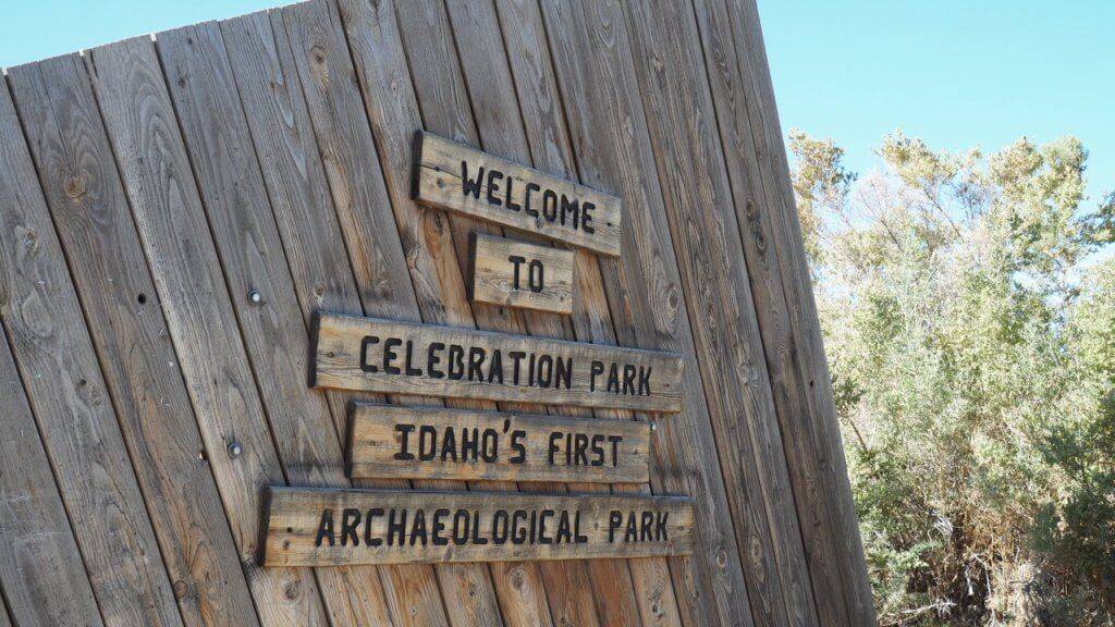 welcome sign for celebration park