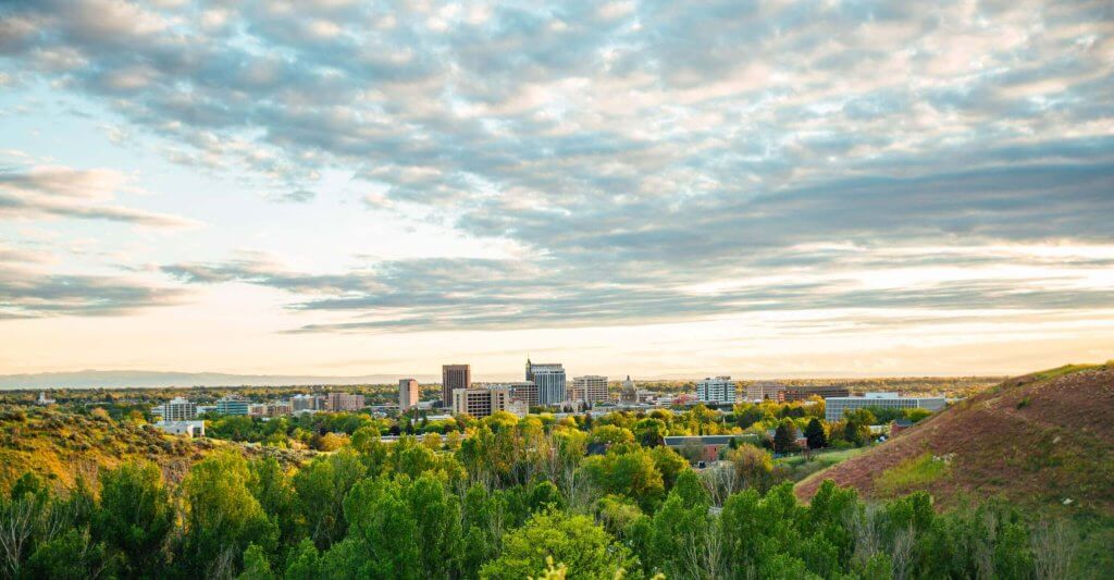 Overlooking downtown Boise from the Ridge to Rivers Trail System.