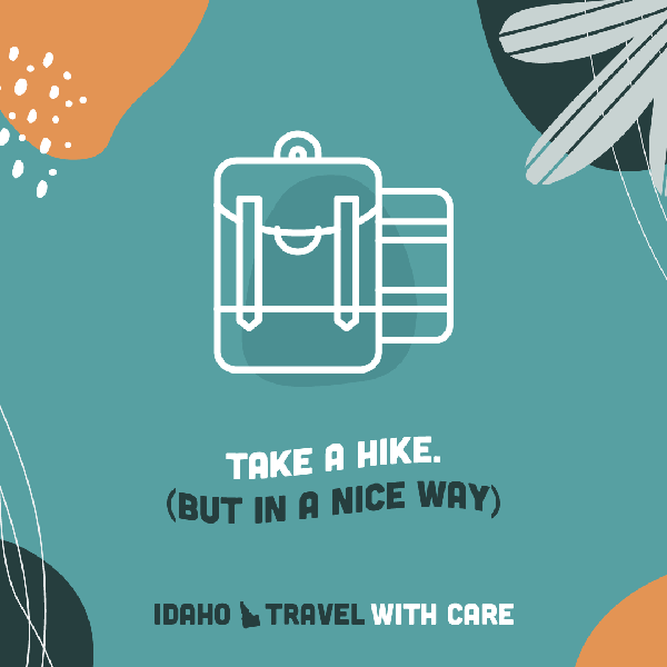 Illustrated Travel With Care messaging.